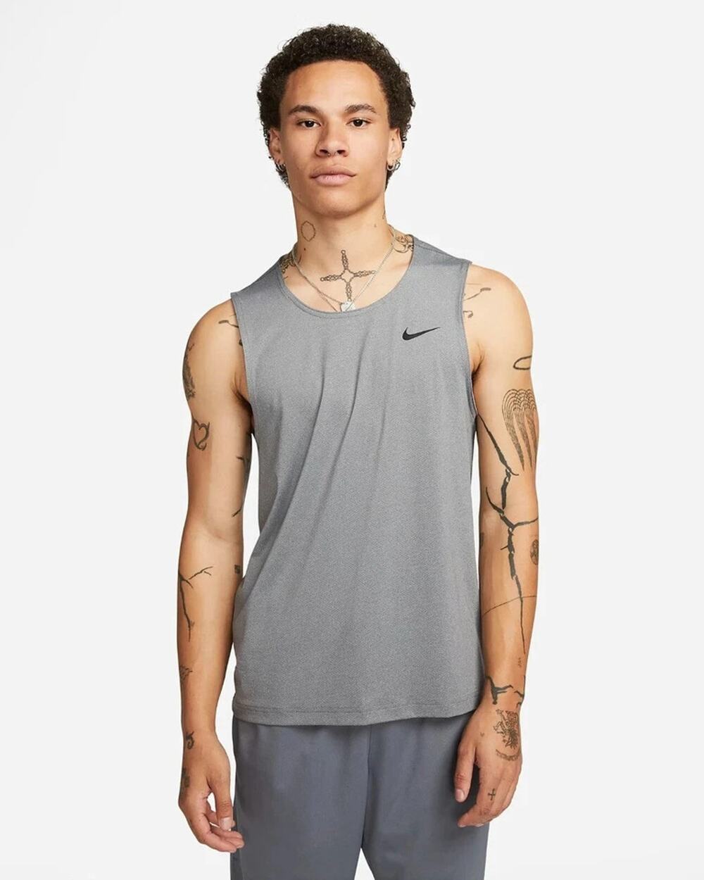 Nwt NIKE Dri-FIT Ready Athletic Grey Tank TOP Men's XL DV9813 $45